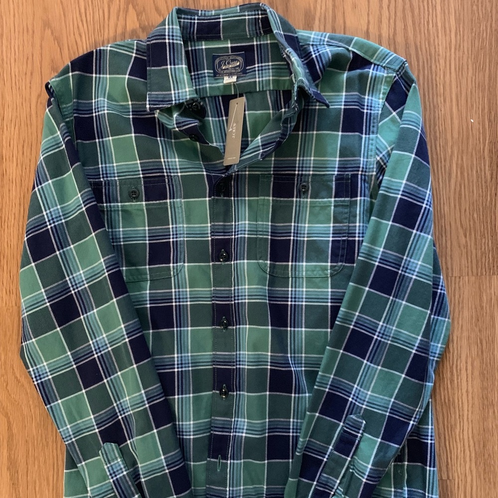 J. Crew flannel button down.